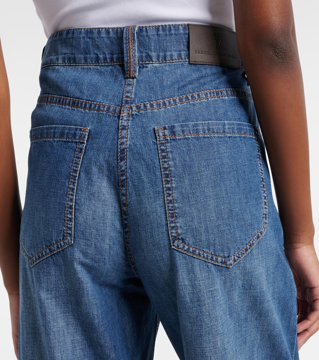 Jeans a gamba larga | Brunello Cucinelli