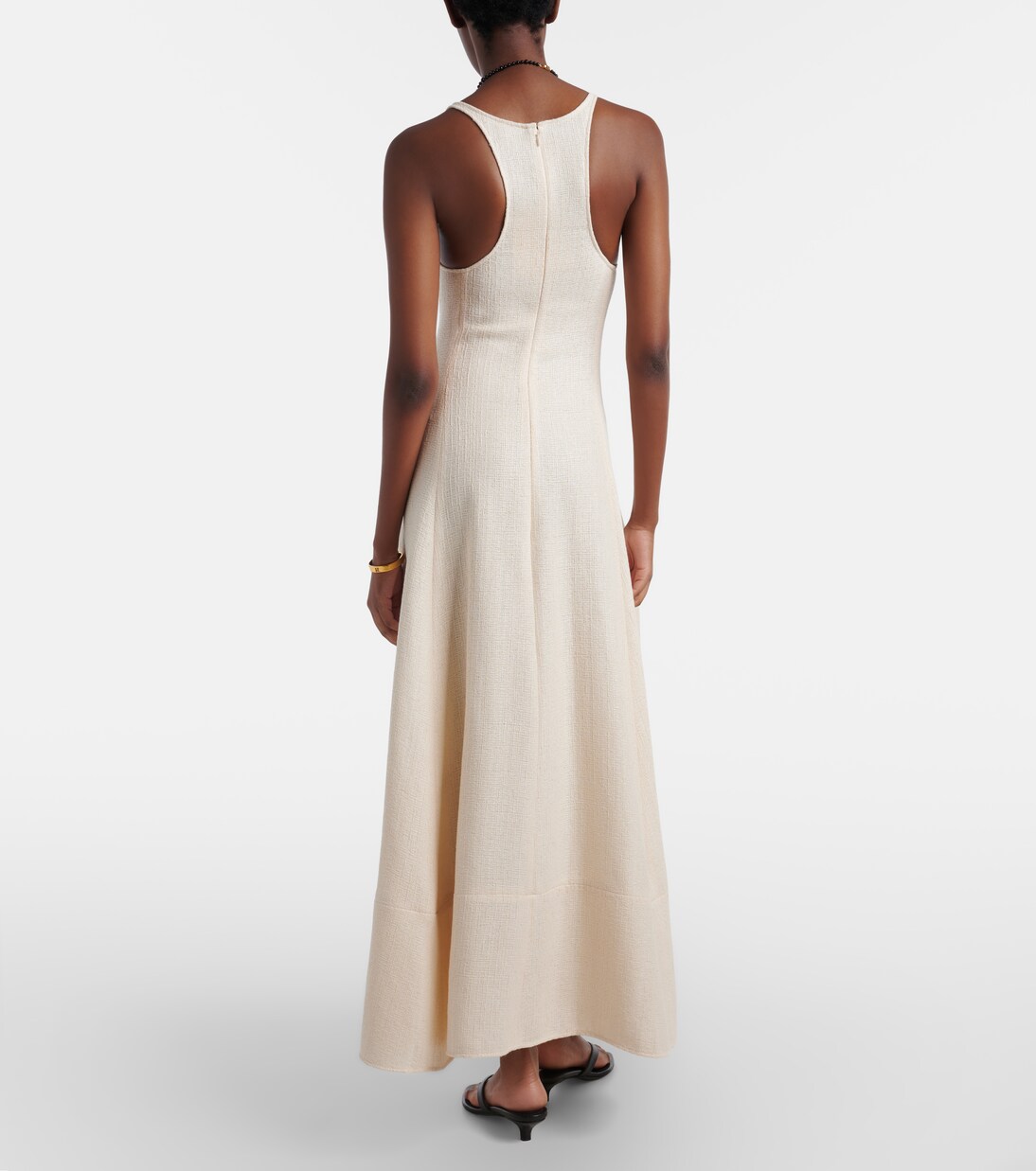 Cotton tweed maxi dress | Toteme