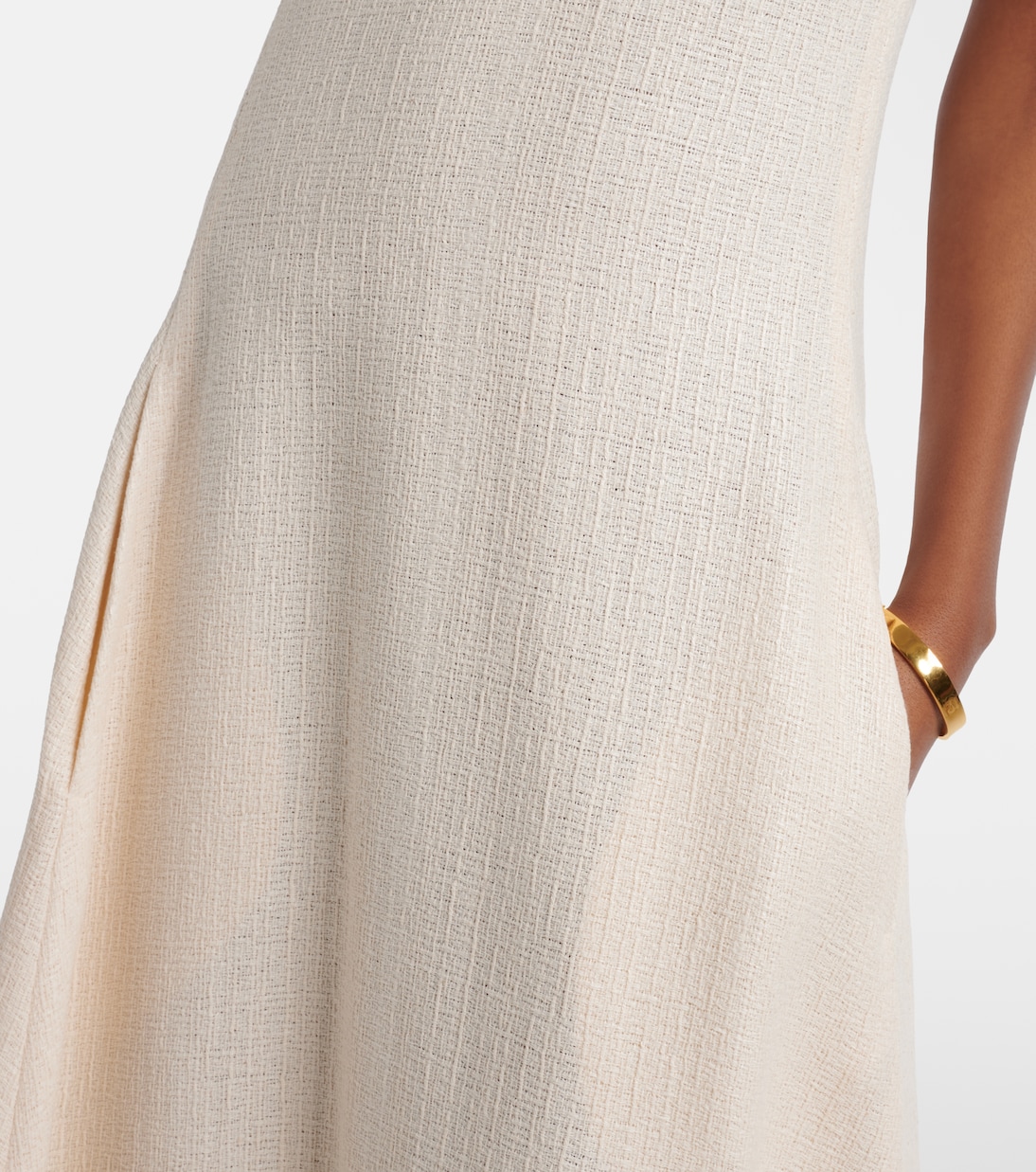 Cotton tweed maxi dress | Toteme