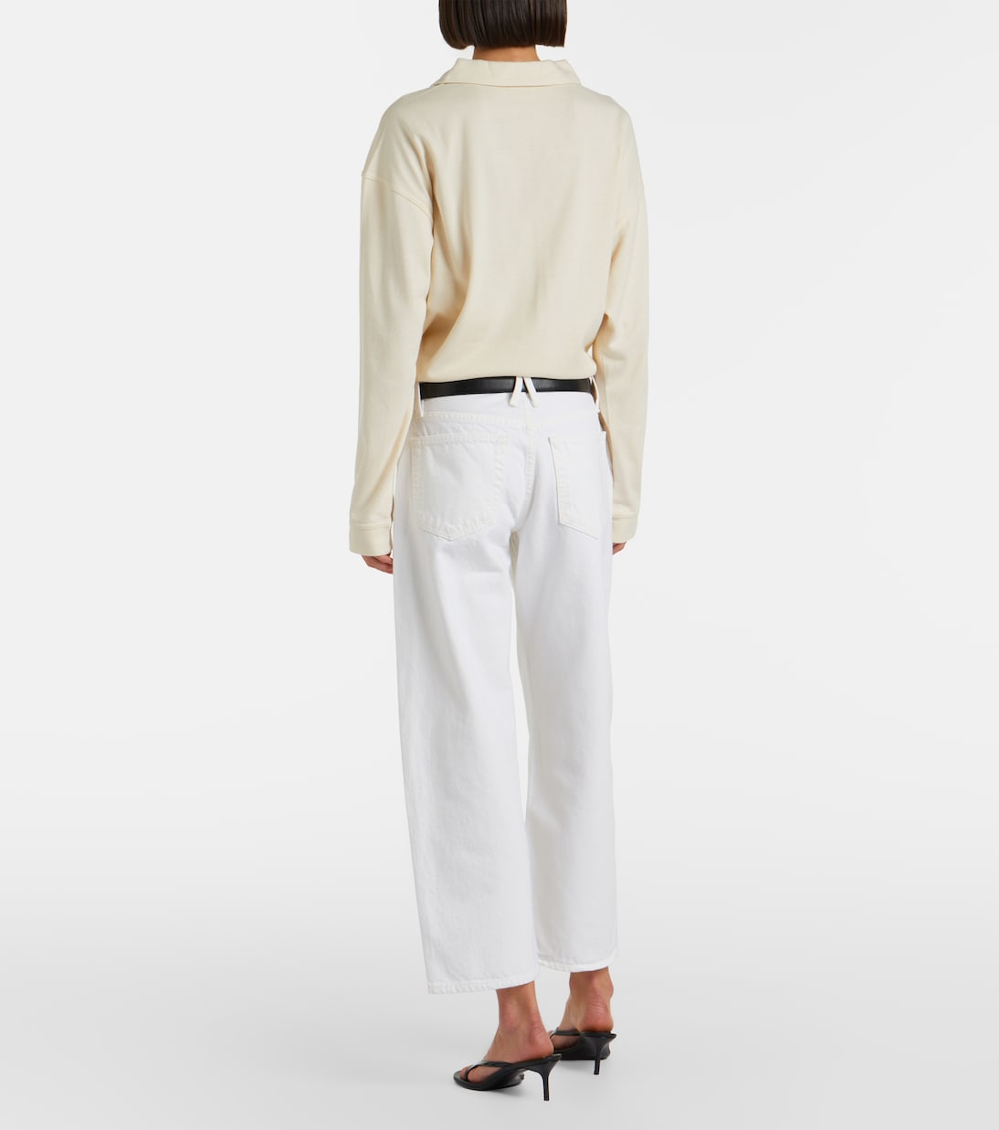 Jamie cropped barrel-leg jeans | Slvrlake