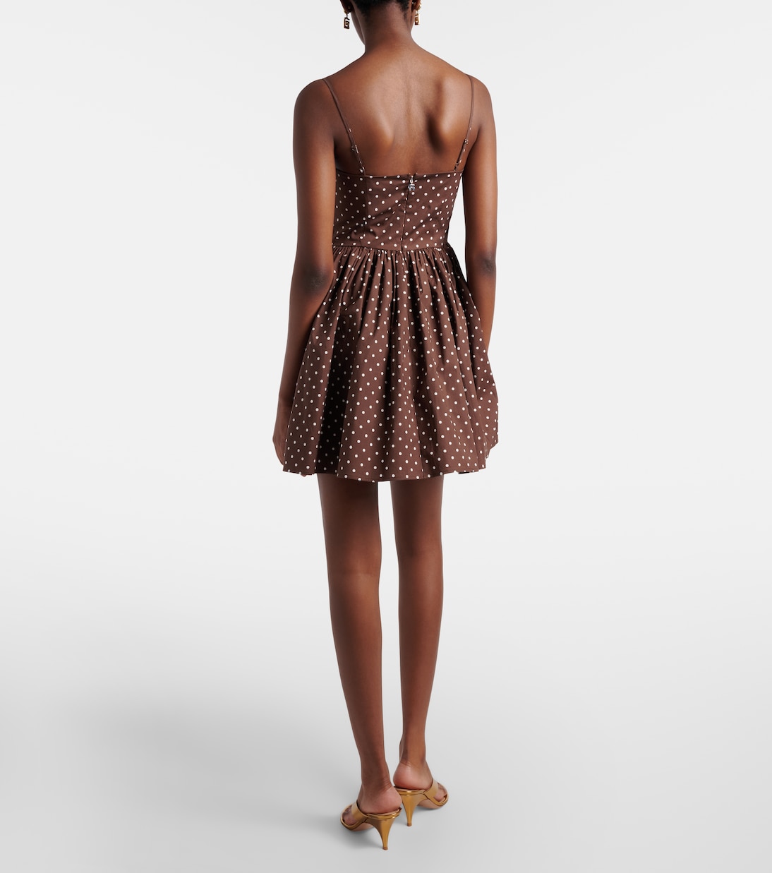 Robe en coton mélangé à pois | Rotate