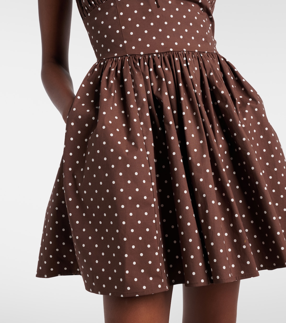 Robe en coton mélangé à pois | Rotate