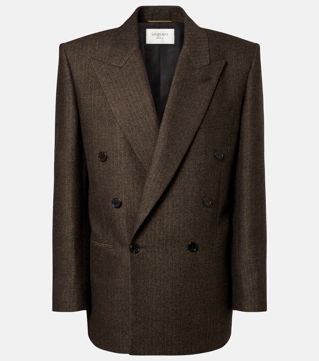 Blazer aus Wolle mit Fischgrätmuster | Saint Laurent