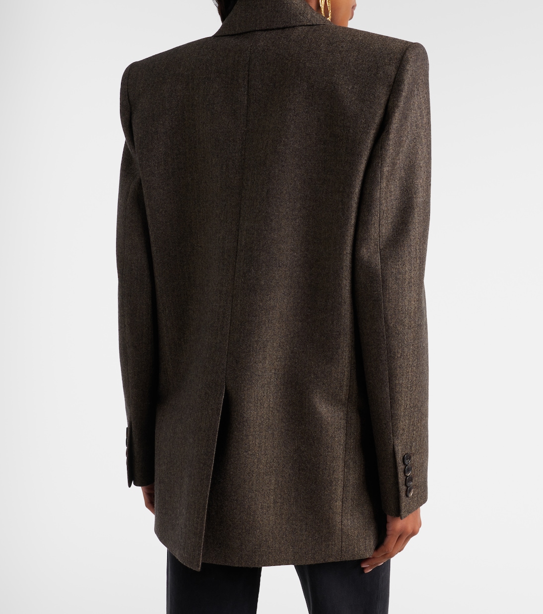 Blazer aus Wolle mit Fischgrätmuster | Saint Laurent