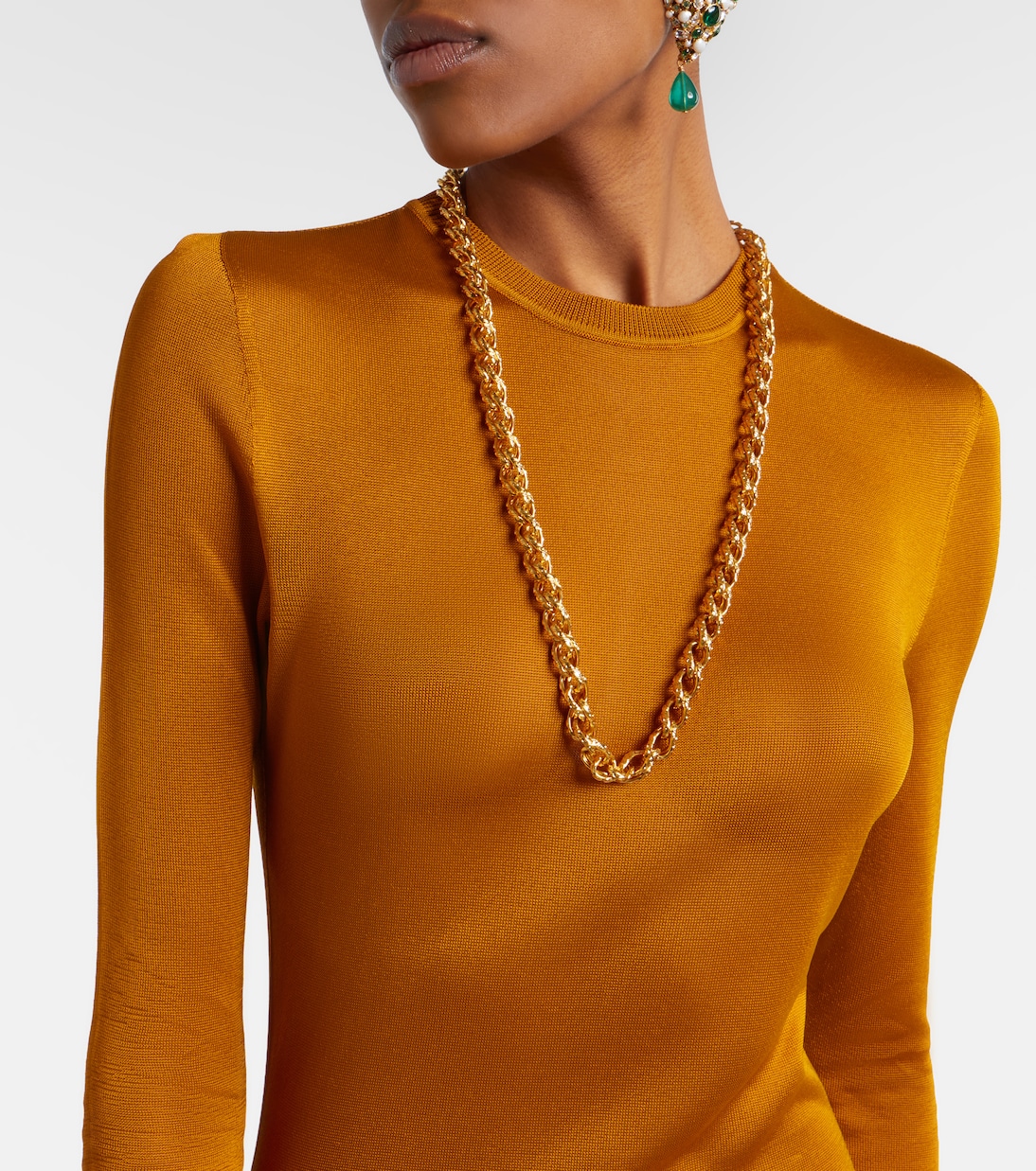 Abito lungo in maglia | Saint Laurent