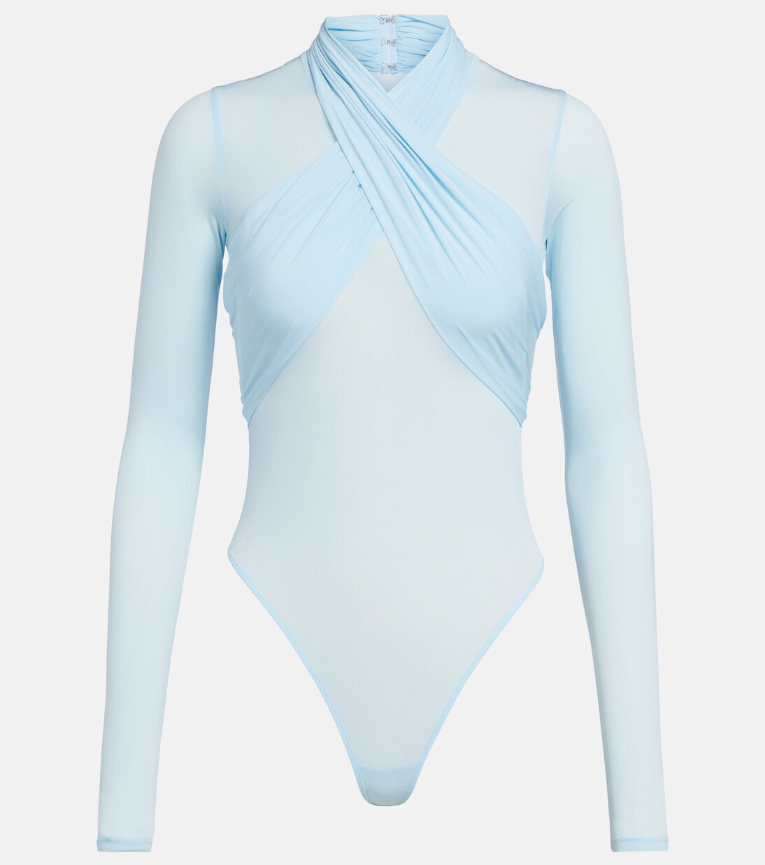 Draped sheer bodysuit | Wardrobe.NYC