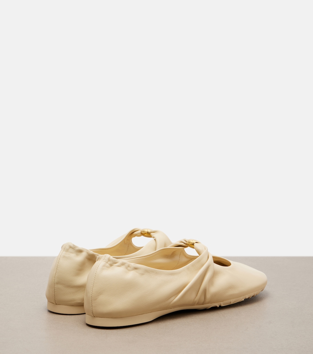 Mary-Jane-Ballerinas Pebble Soft aus Leder | Loewe