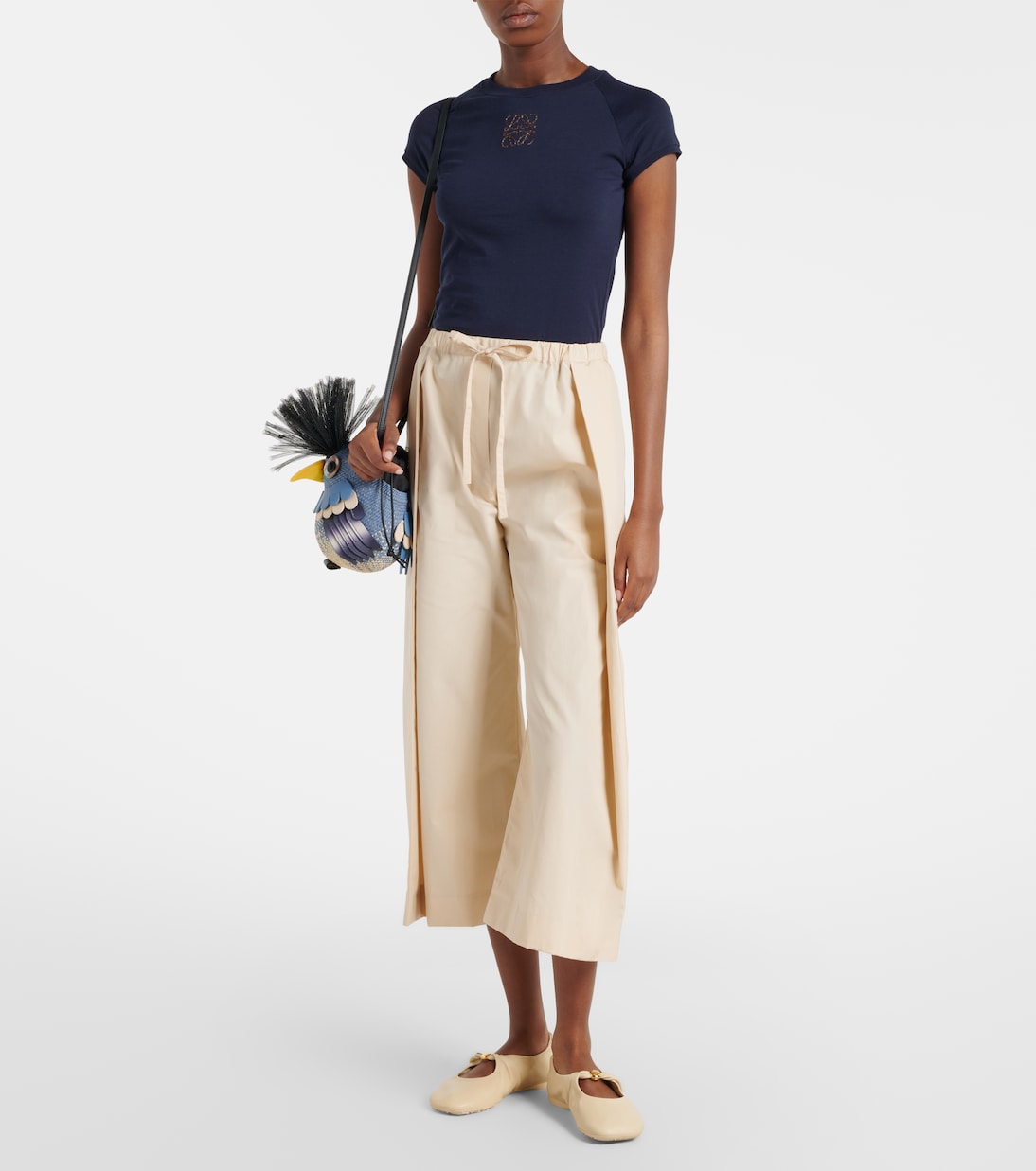 Mary-Jane-Ballerinas Pebble Soft aus Leder | Loewe