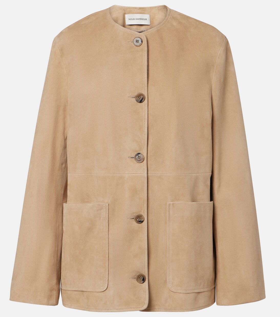 Suede jacket  | Nour Hammour