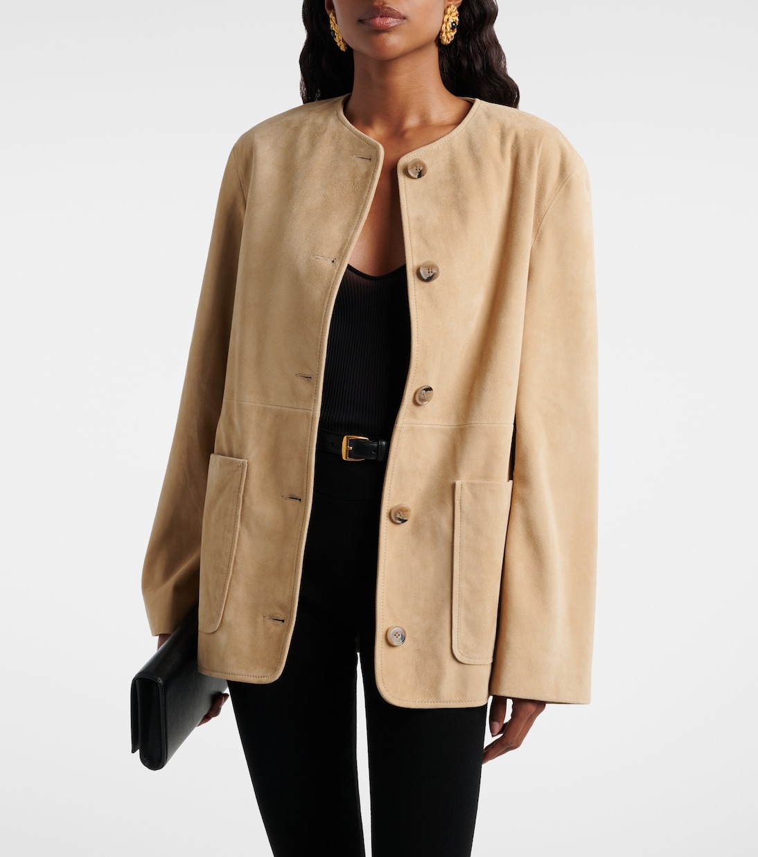 Suede jacket  | Nour Hammour