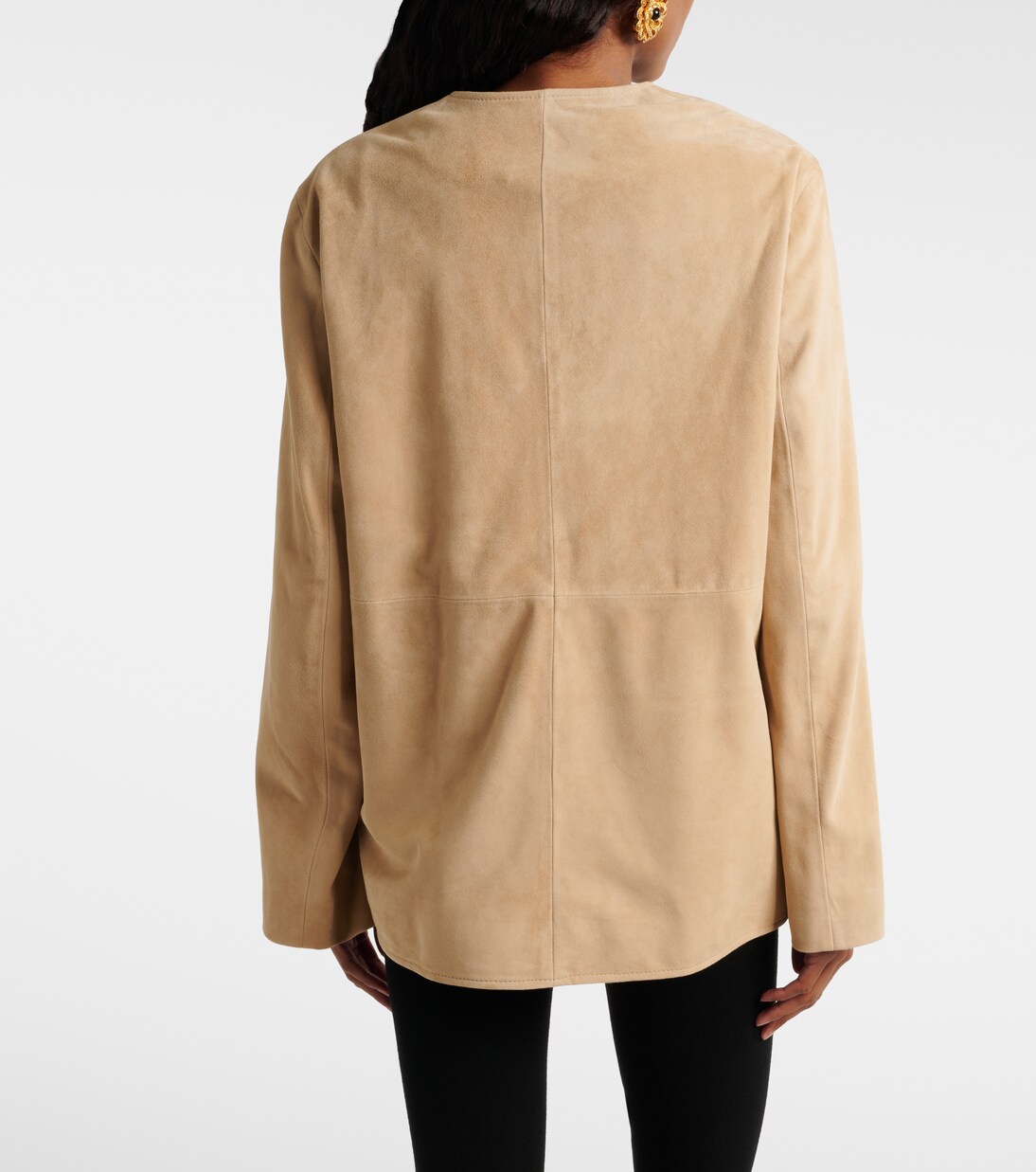 Suede jacket  | Nour Hammour