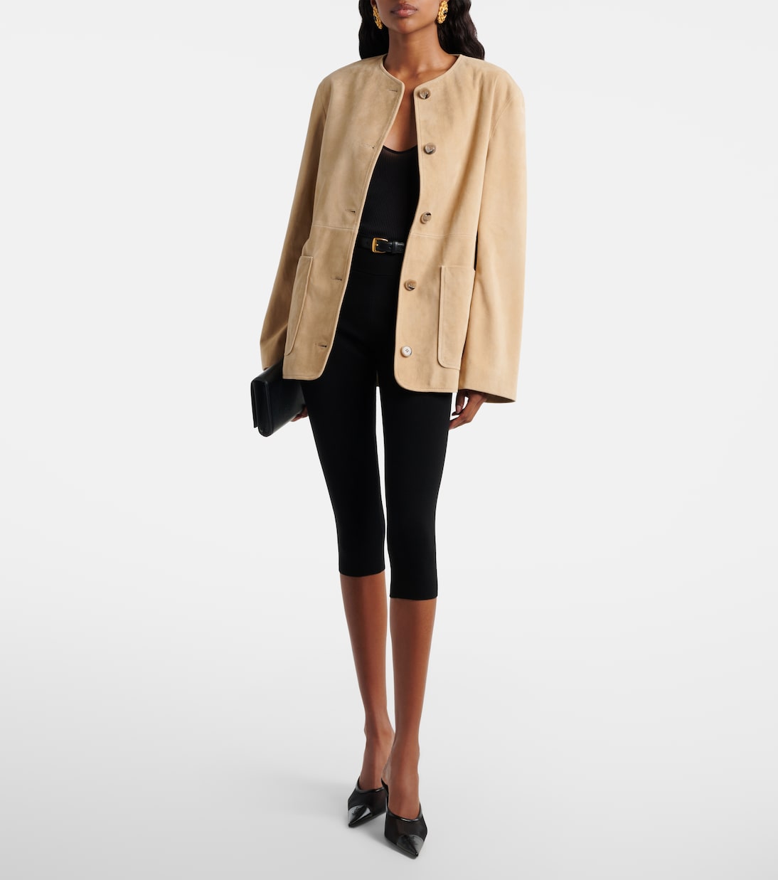 Suede jacket  | Nour Hammour
