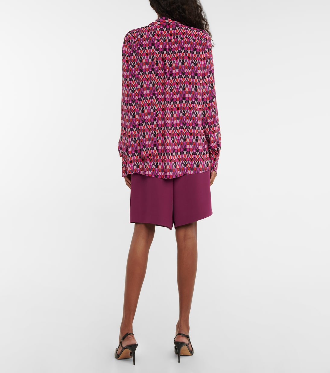 Printed silk crêpe de chine blouse | Valentino
