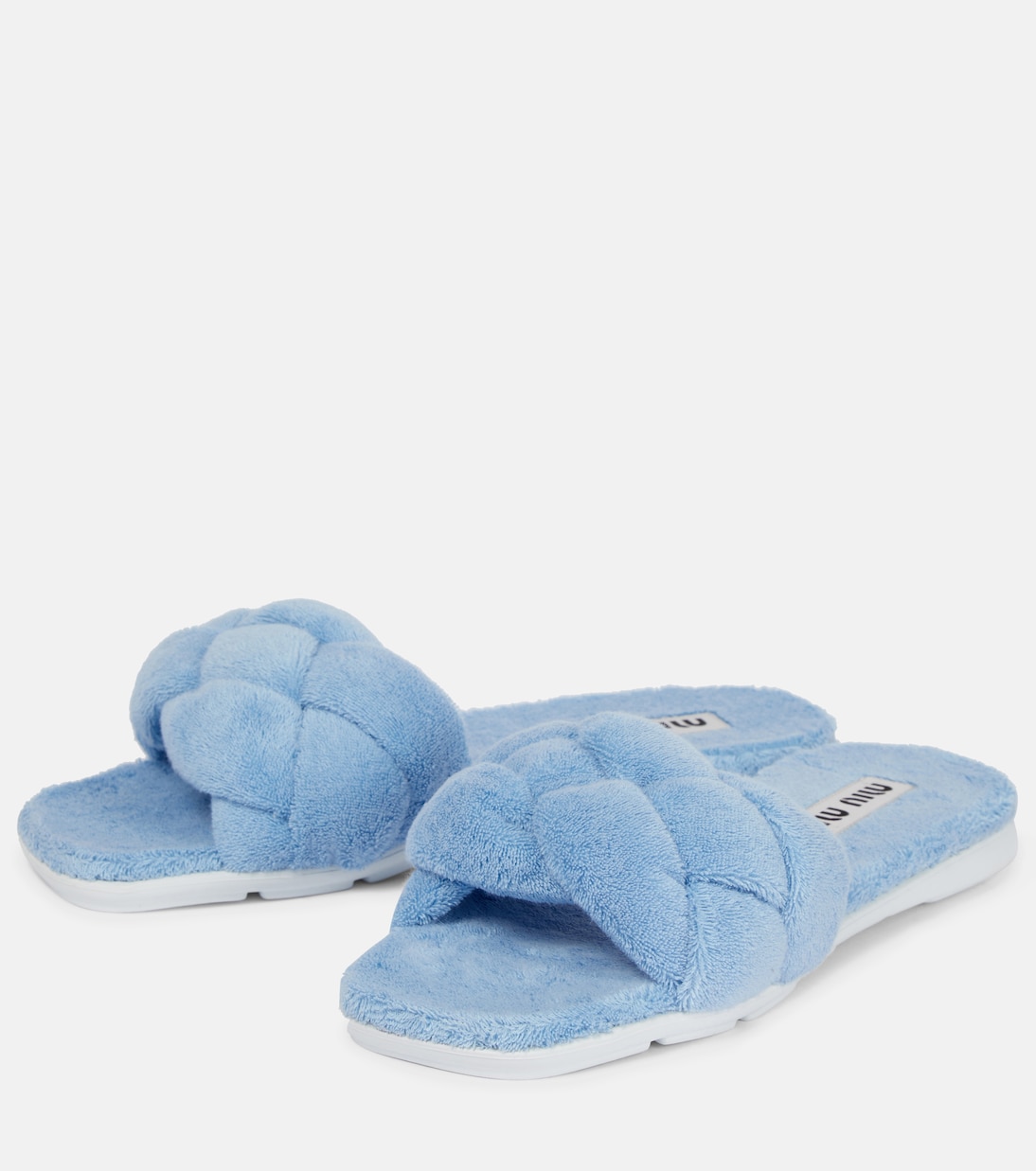Woven terry slides | Miu Miu