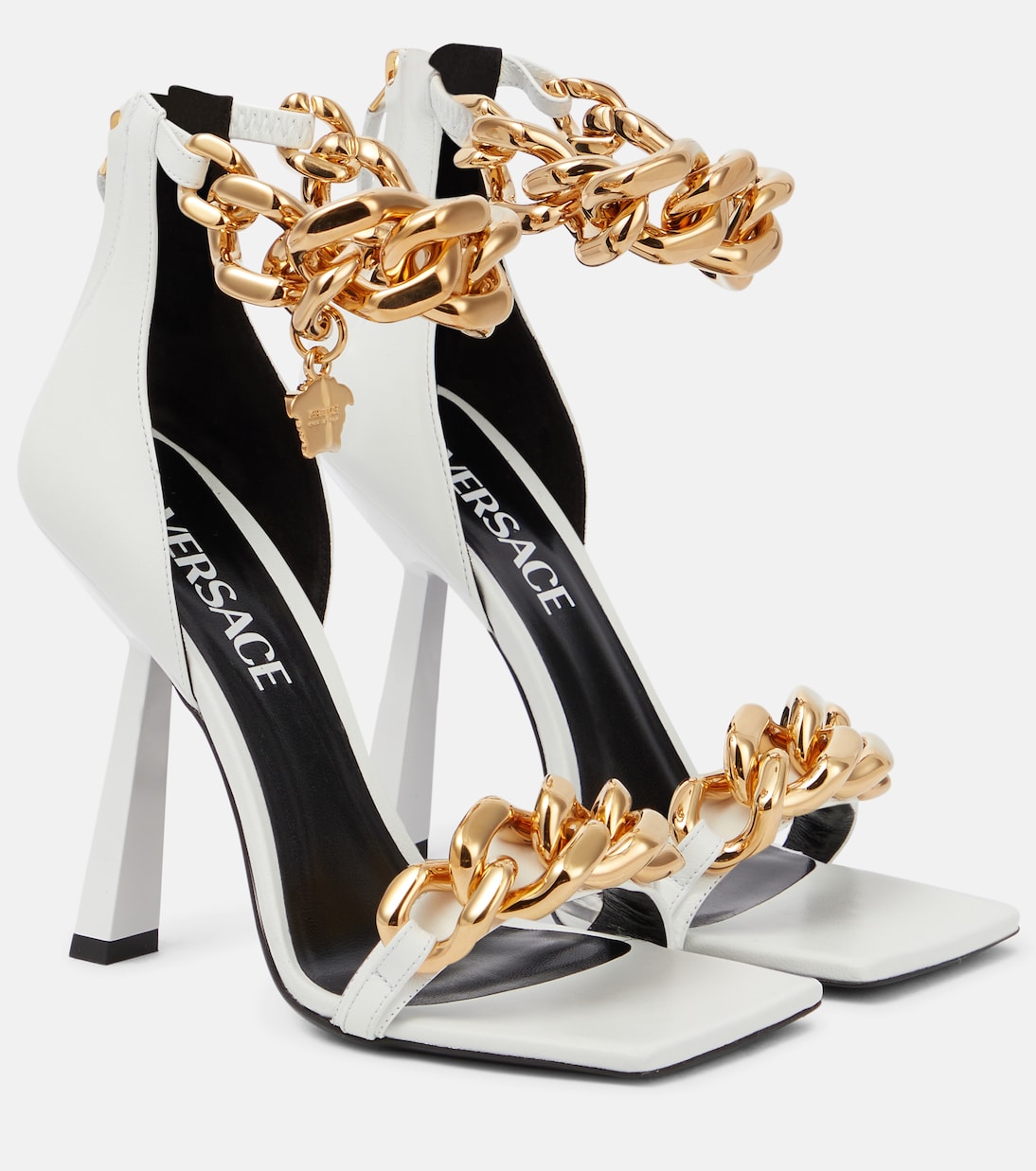 Sandalen Medusa Chain aus Leder | Versace