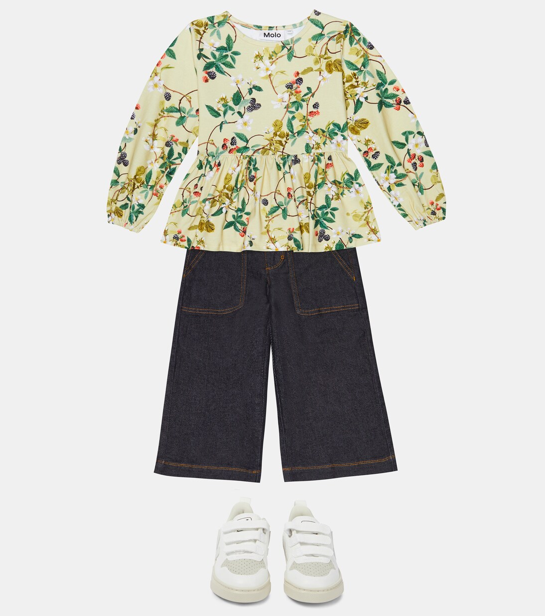 Renae printed cotton-blend top | Molo