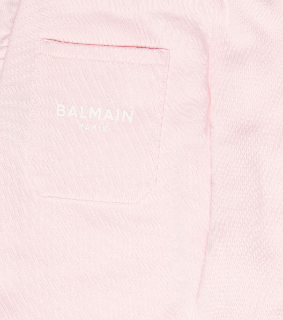 Ruffled cotton sweatpants | Balmain Kids