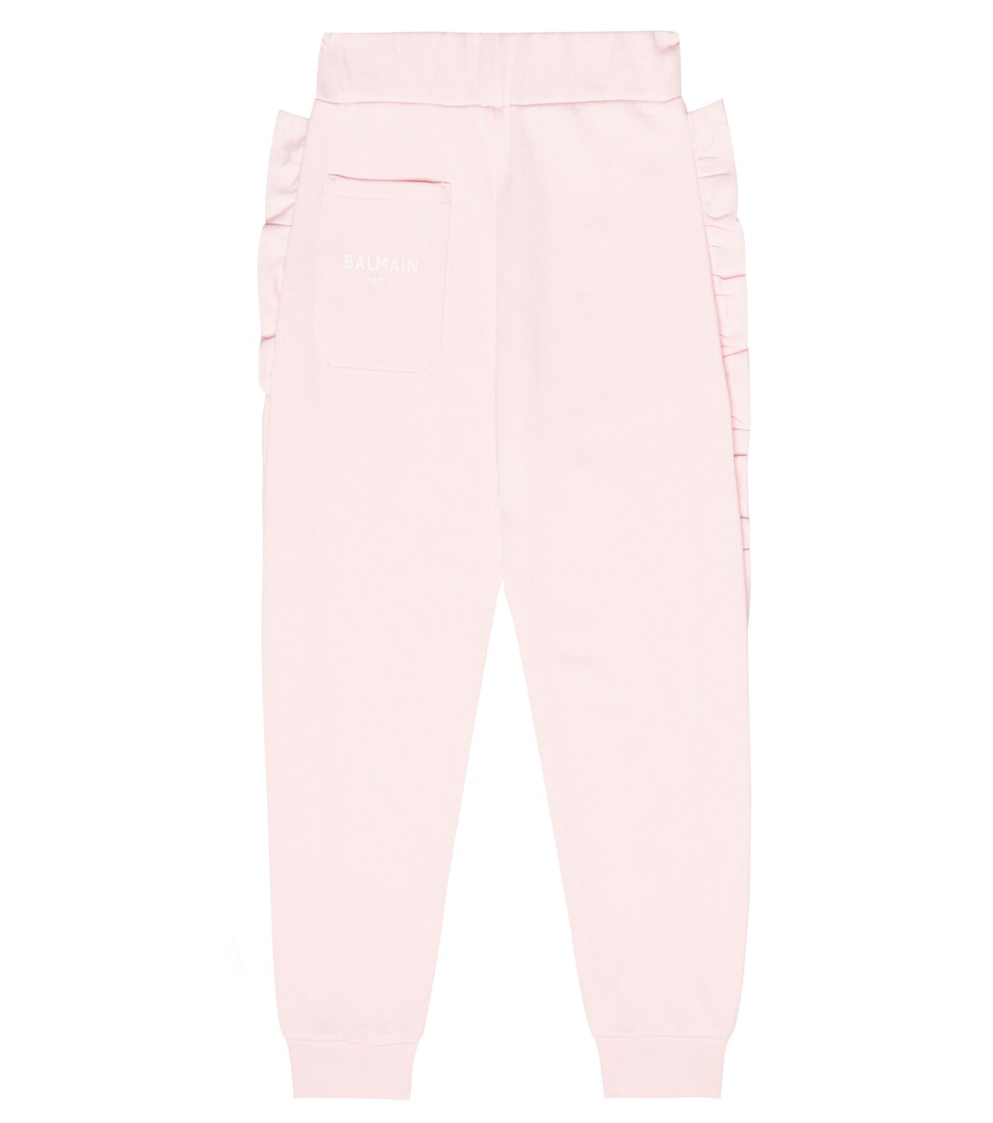 Ruffled cotton sweatpants | Balmain Kids