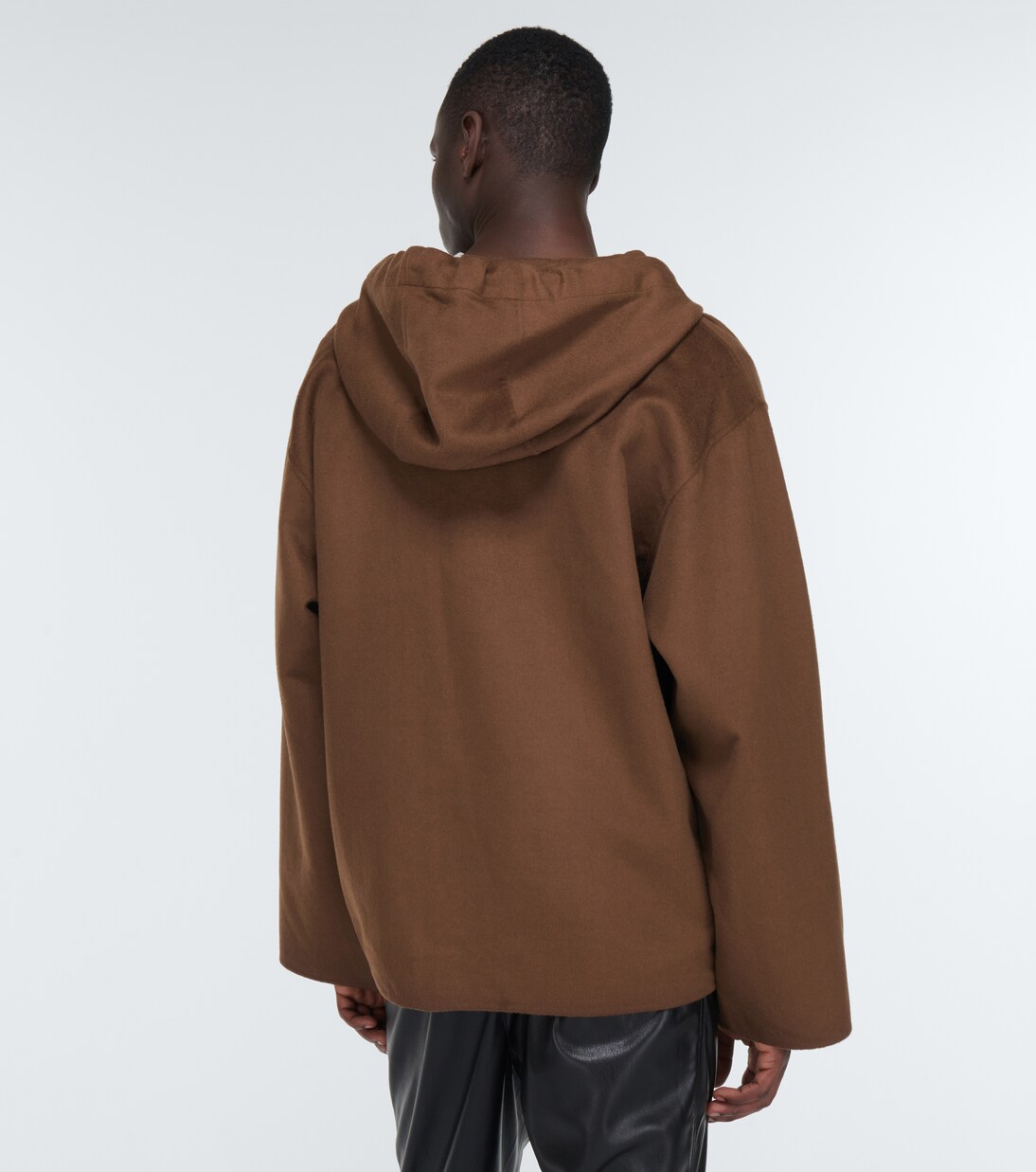 Moshe wool and silk hoodie | Nanushka