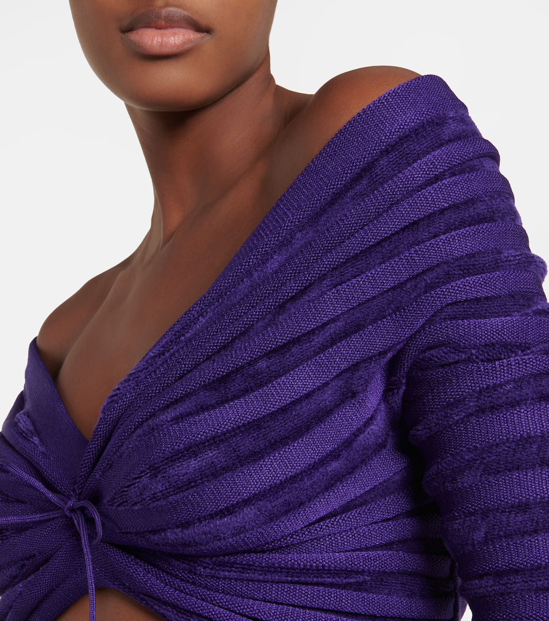 Off-shoulder cinched top | Alaïa