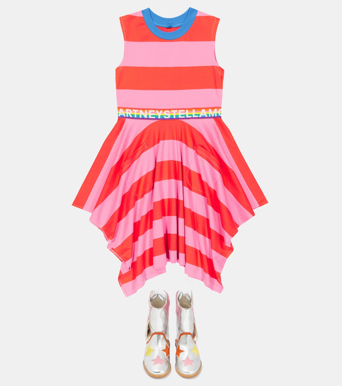 Baby striped cotton dress | Stella McCartney Kids