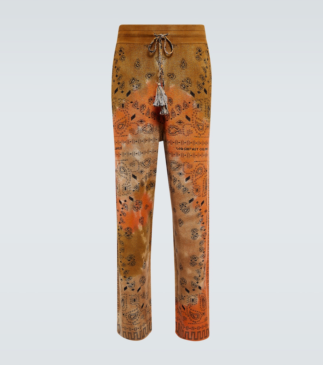 Bandana Piquet jacquard cotton pants | Alanui