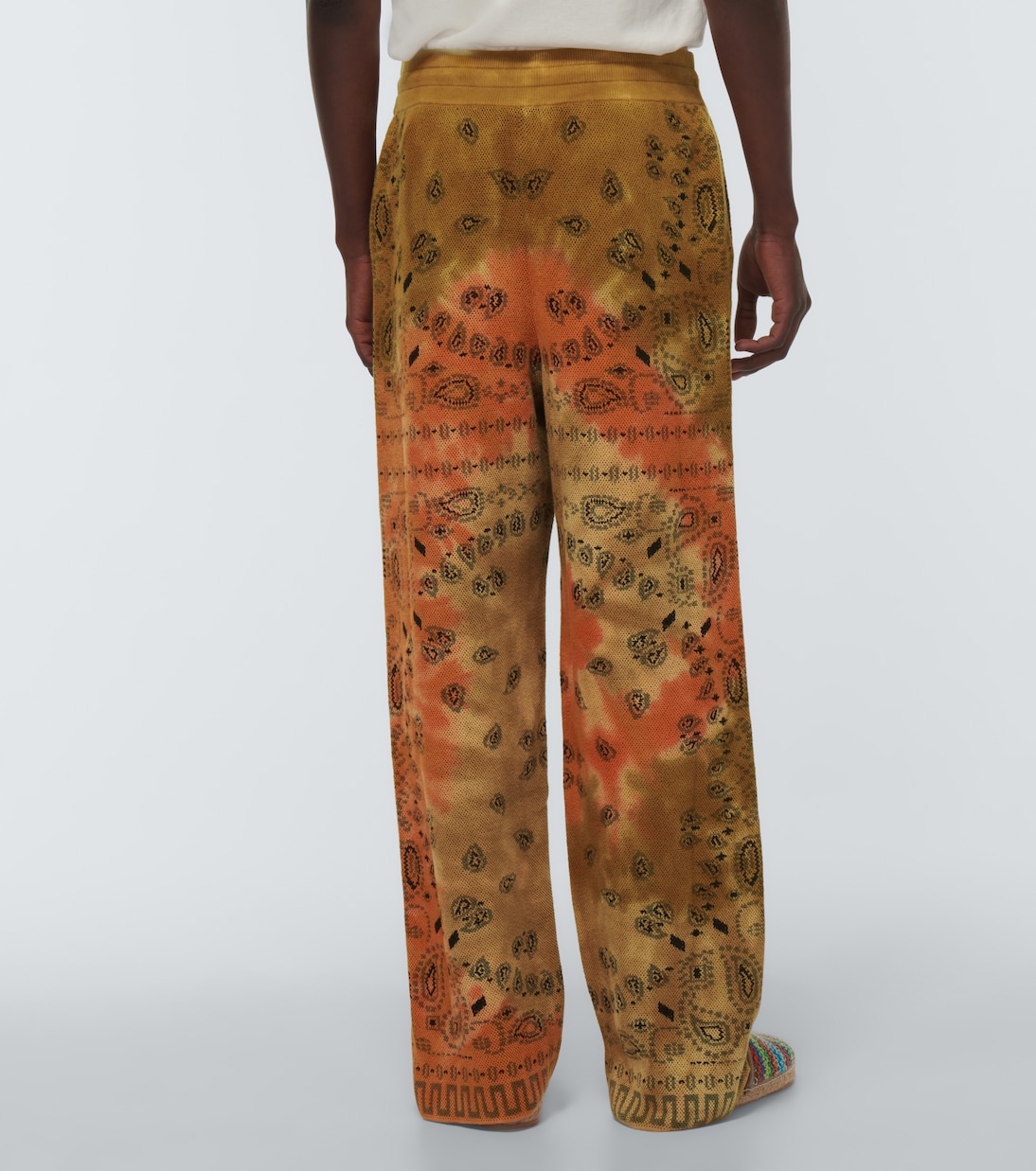 Bandana Piquet jacquard cotton pants | Alanui