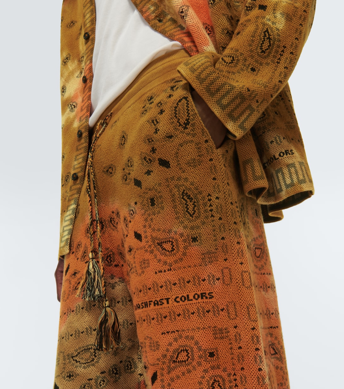 Bandana Piquet jacquard cotton pants | Alanui