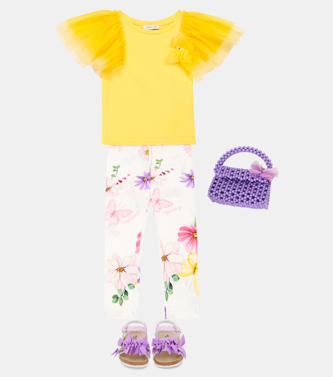 Tulle cotton T-shirt | Monnalisa