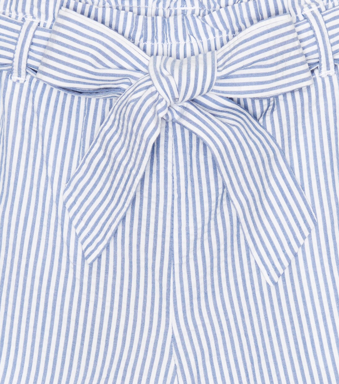 Striped seersucker cotton shorts | Polo Ralph Lauren Kids