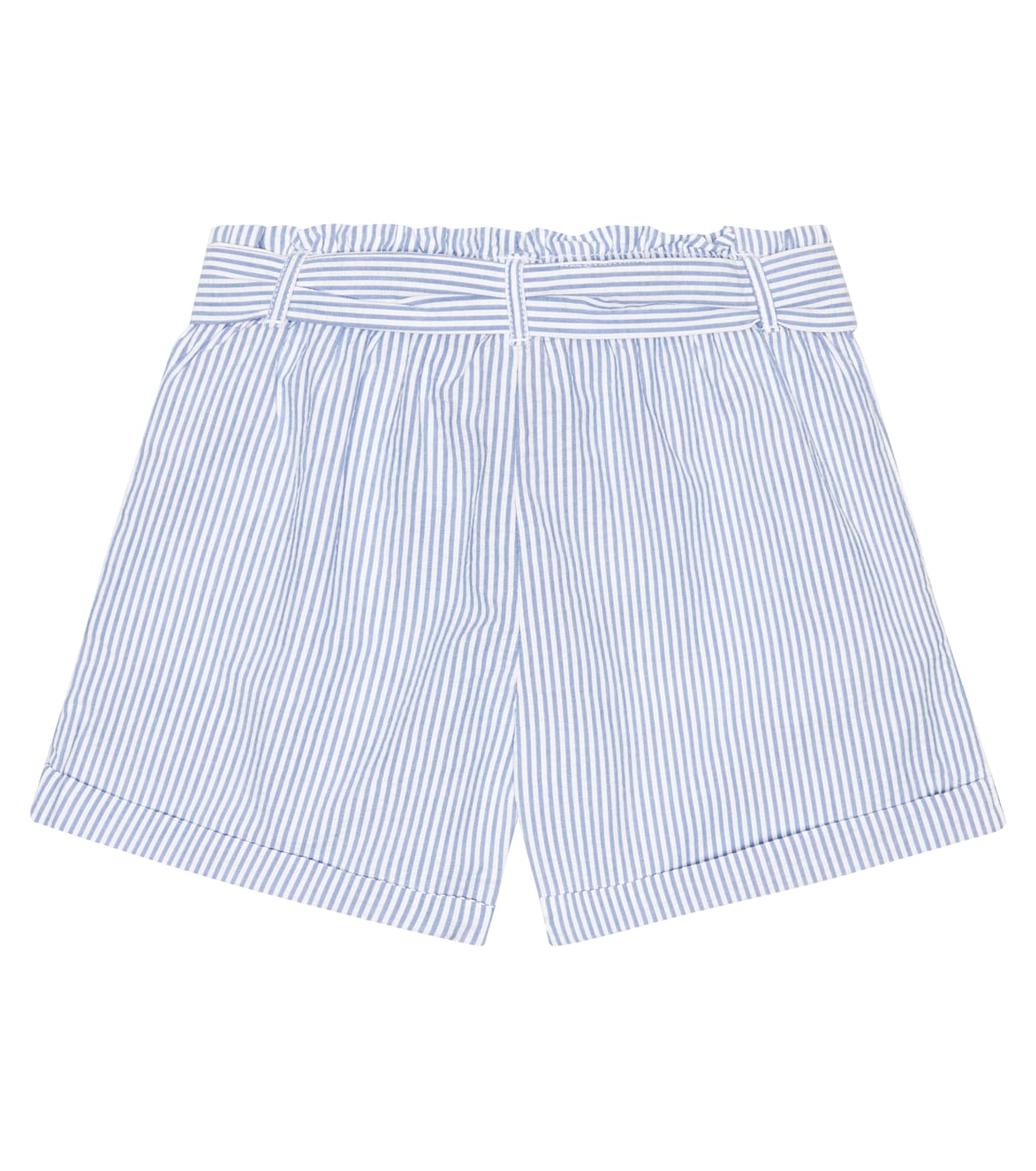 Striped seersucker cotton shorts | Polo Ralph Lauren Kids