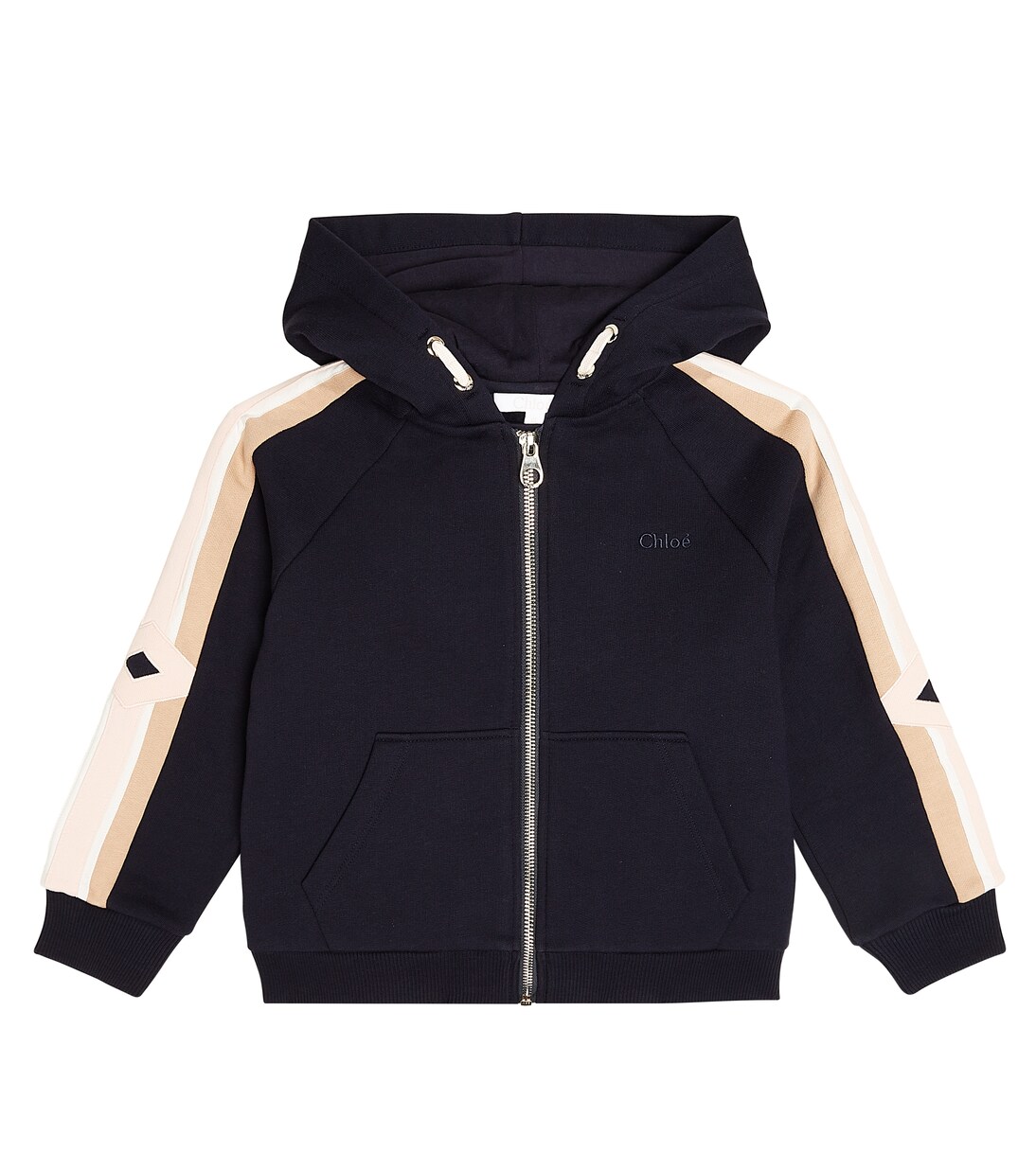 Sweat-shirt à capuche en coton à logo | Chloé Kids