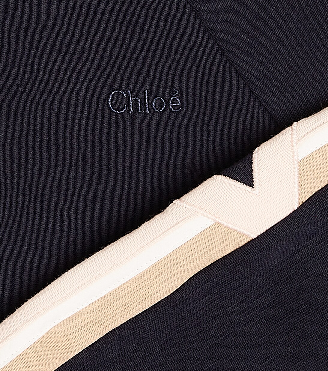 Sweat-shirt à capuche en coton à logo | Chloé Kids