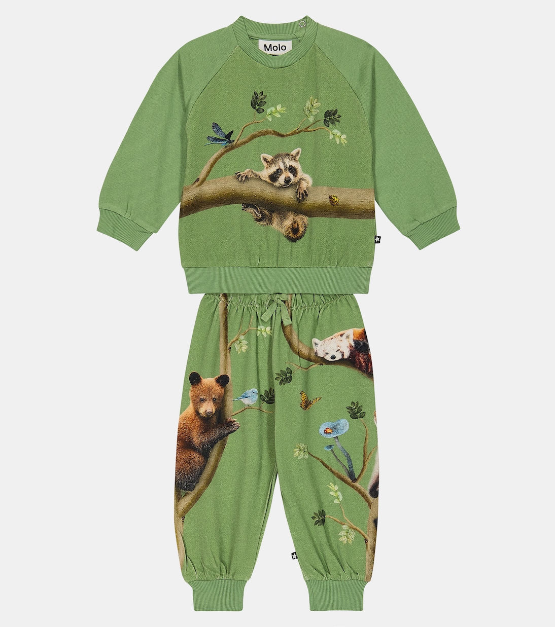 Baby Disc sweatshirt and sweatpants set | Molo