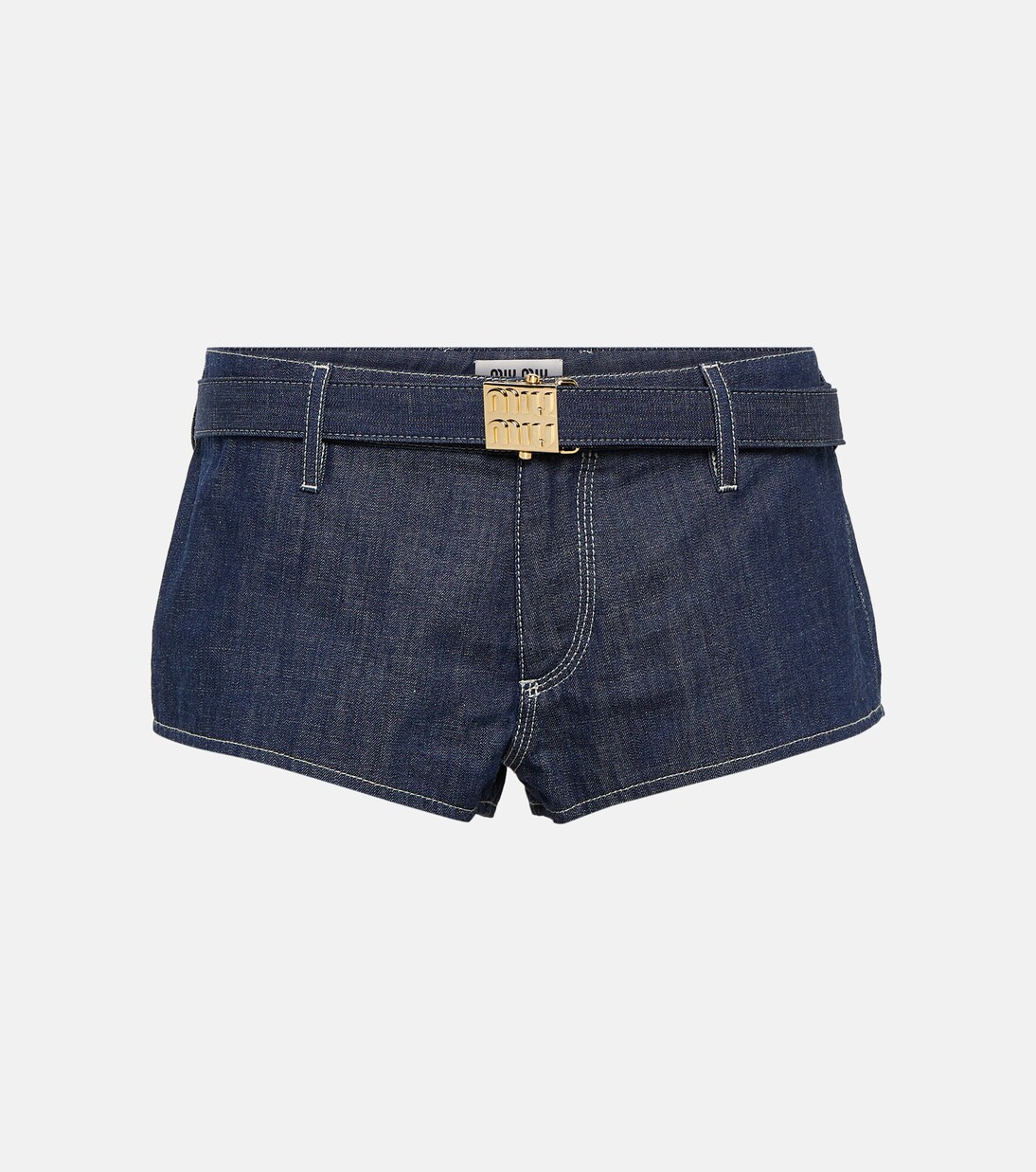 Low-Rise Jeansshorts | Miu Miu