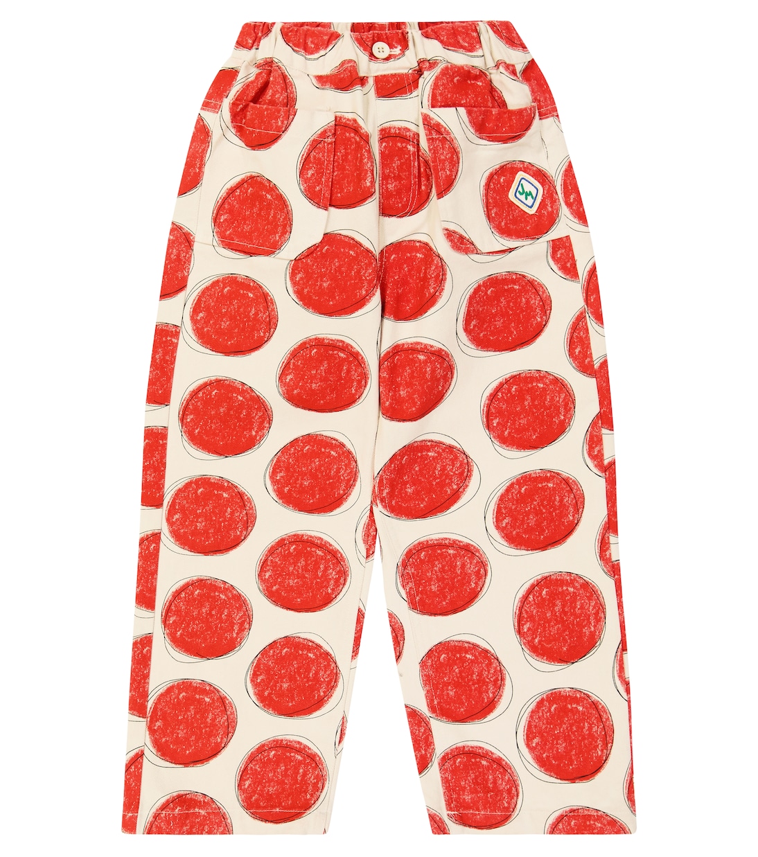 Red Dot cotton pants | Jellymallow