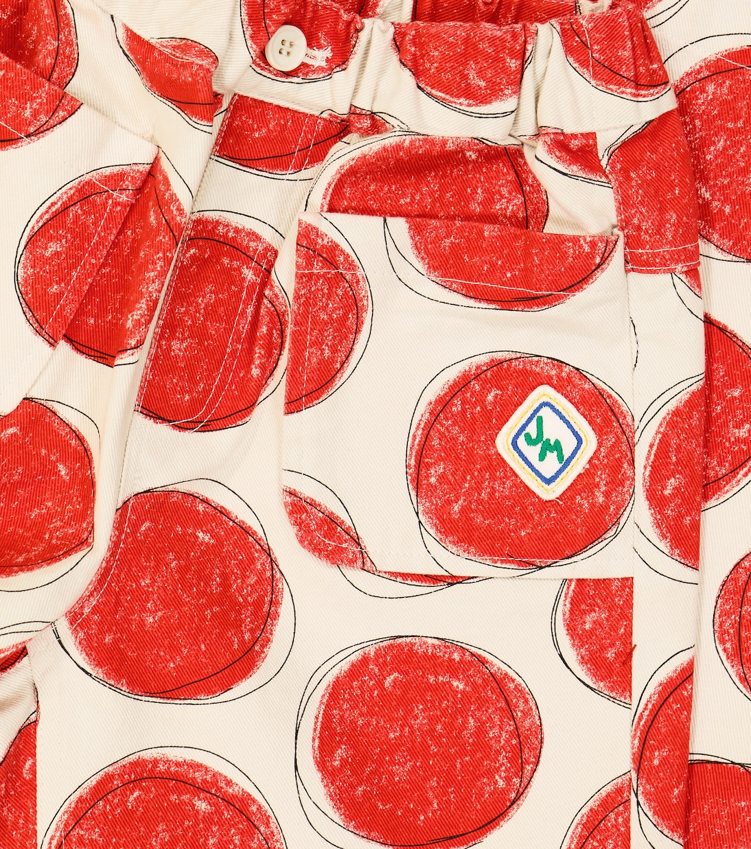 Red Dot cotton pants | Jellymallow