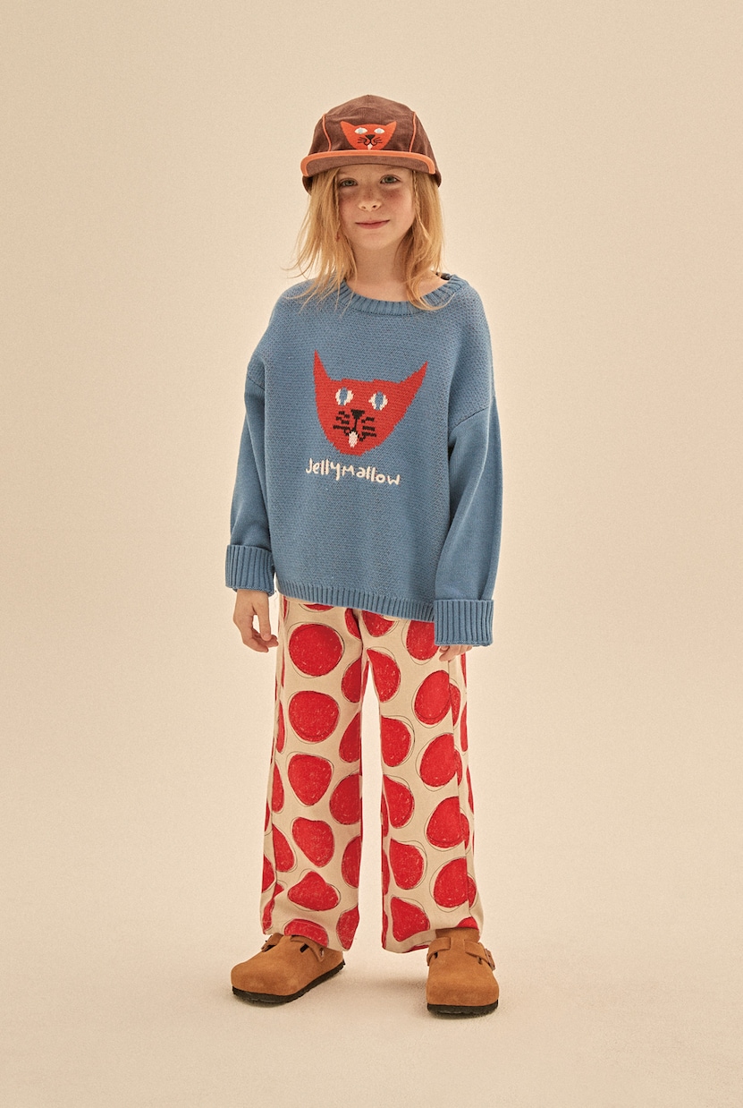 Red Dot cotton pants | Jellymallow