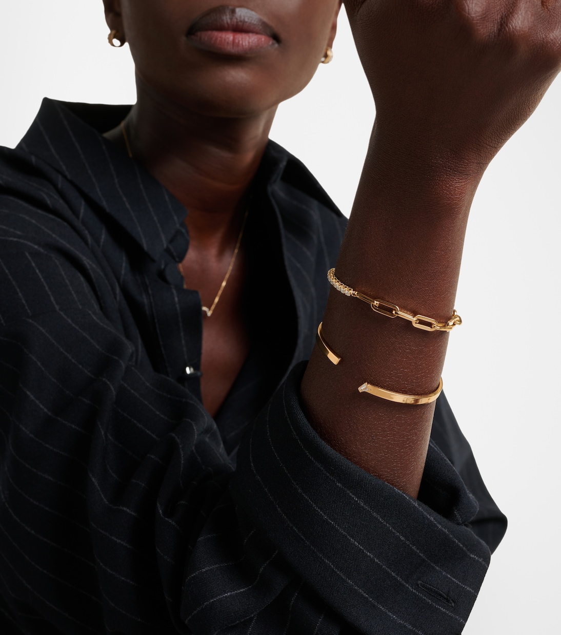 Armreif Rock Diamonds Medium aus 18kt Gelbgold (750/1000) mit Diamanten | Bucherer Fine Jewellery