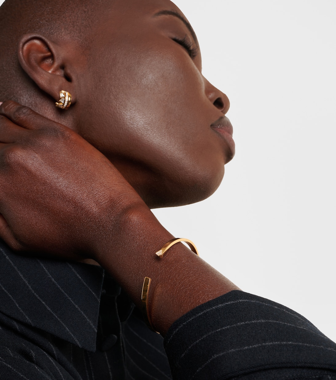 Armreif Rock Diamonds Medium aus 18kt Gelbgold (750/1000) mit Diamanten | Bucherer Fine Jewellery