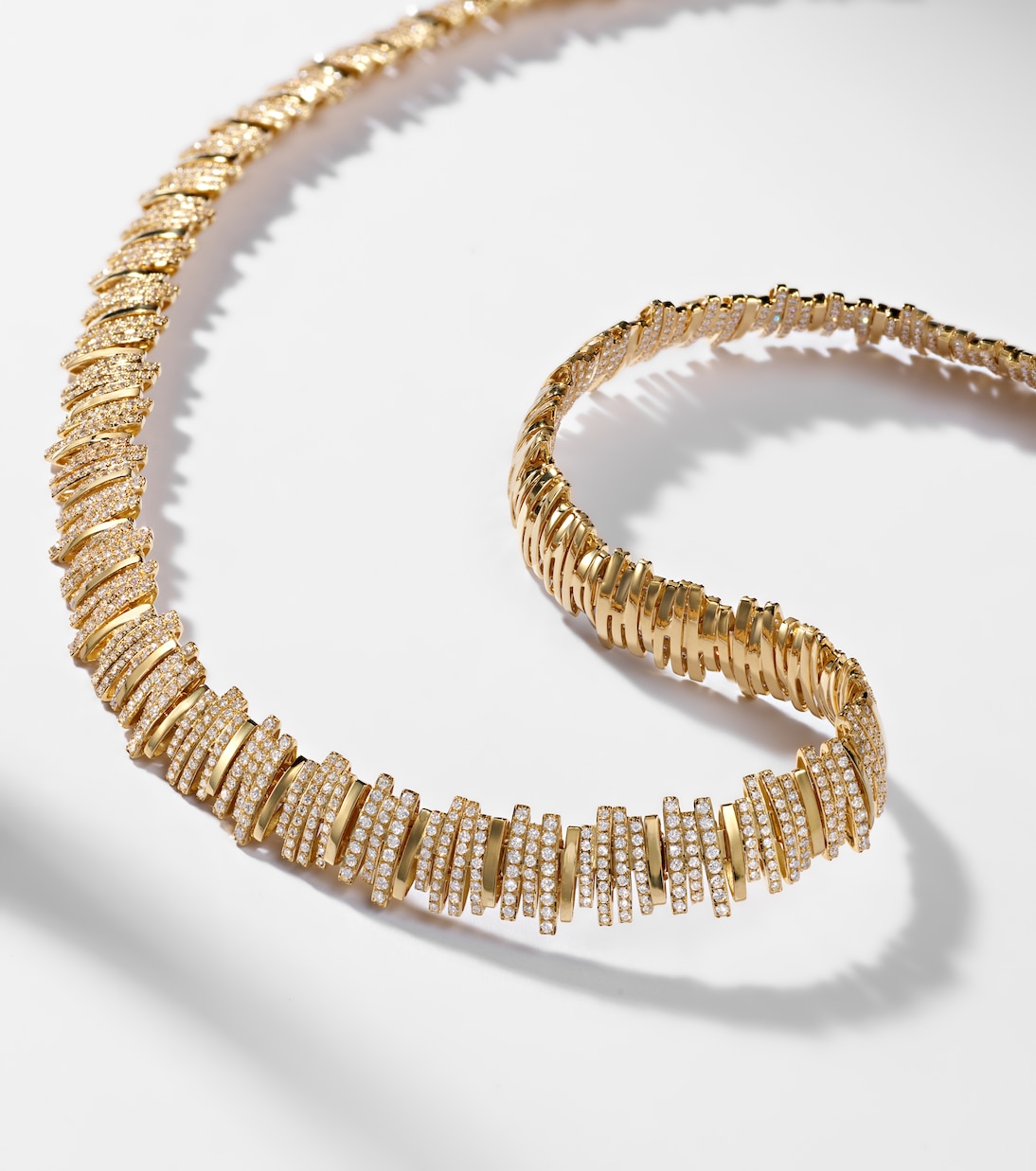 Halskette aus 18kt Gelbgold (750/1000) mit Diamanten | Suzanne Kalan