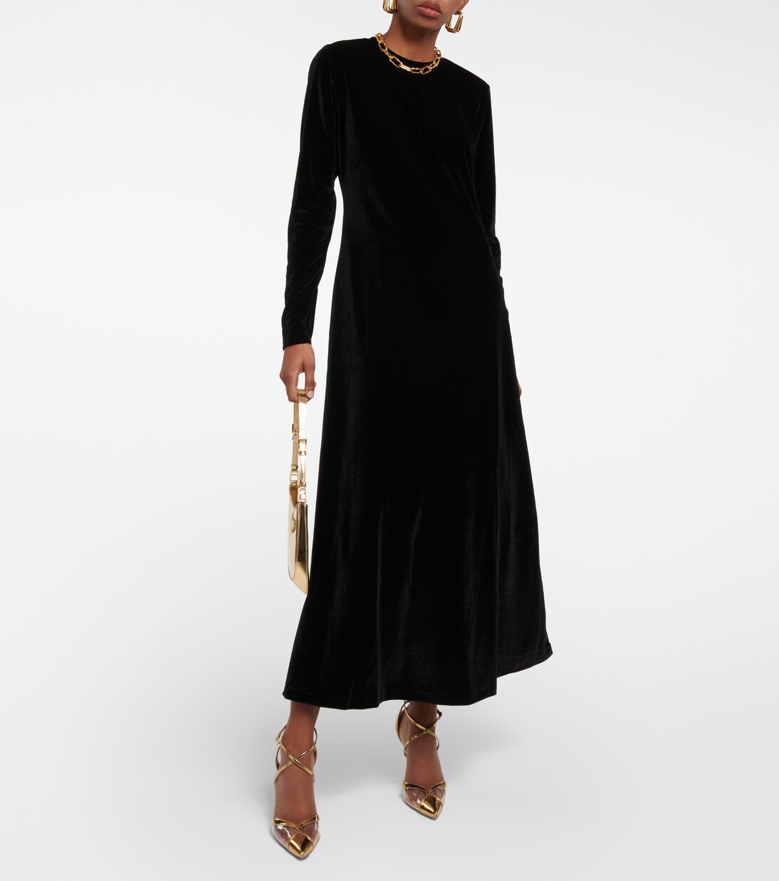 Velvet maxi dress | Polo Ralph Lauren