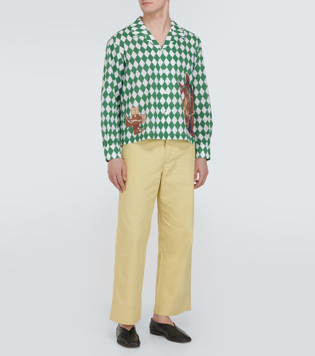 Weite Hose Brook aus Baumwoll-Canvas | Bode