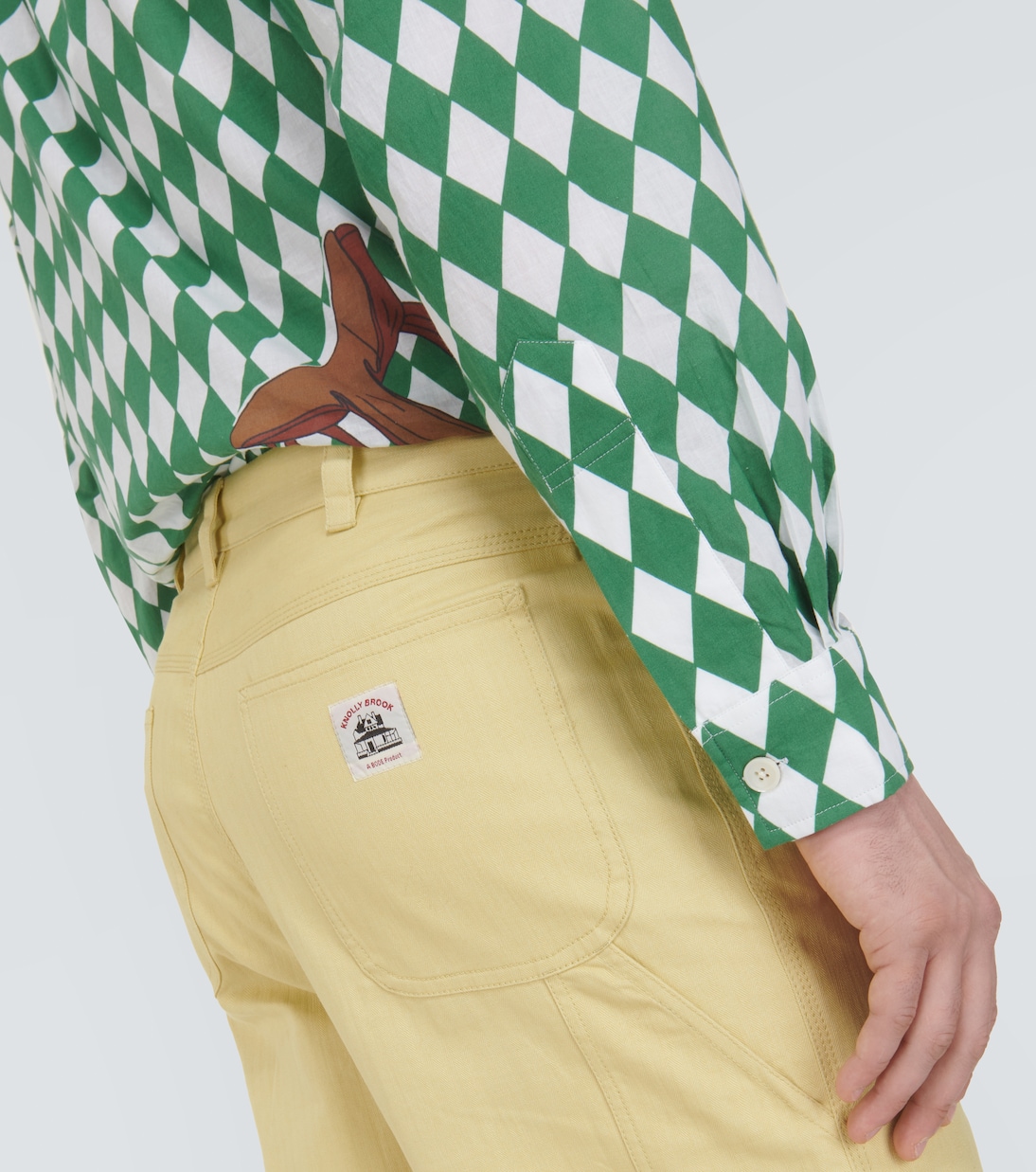 Weite Hose Brook aus Baumwoll-Canvas | Bode