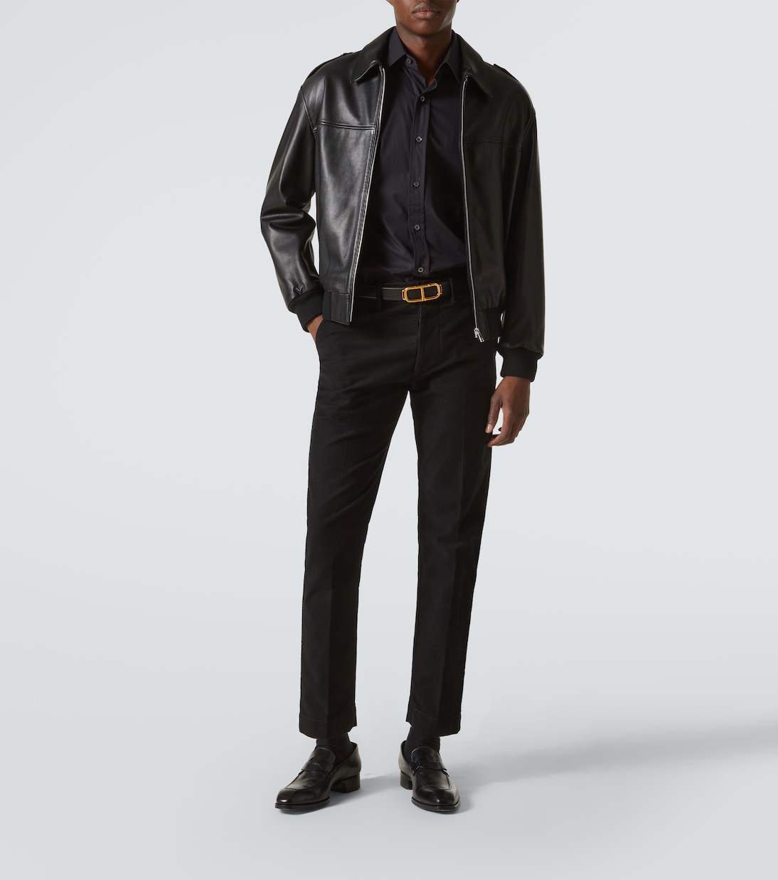 Cotton poplin tuxedo shirt | Tom Ford