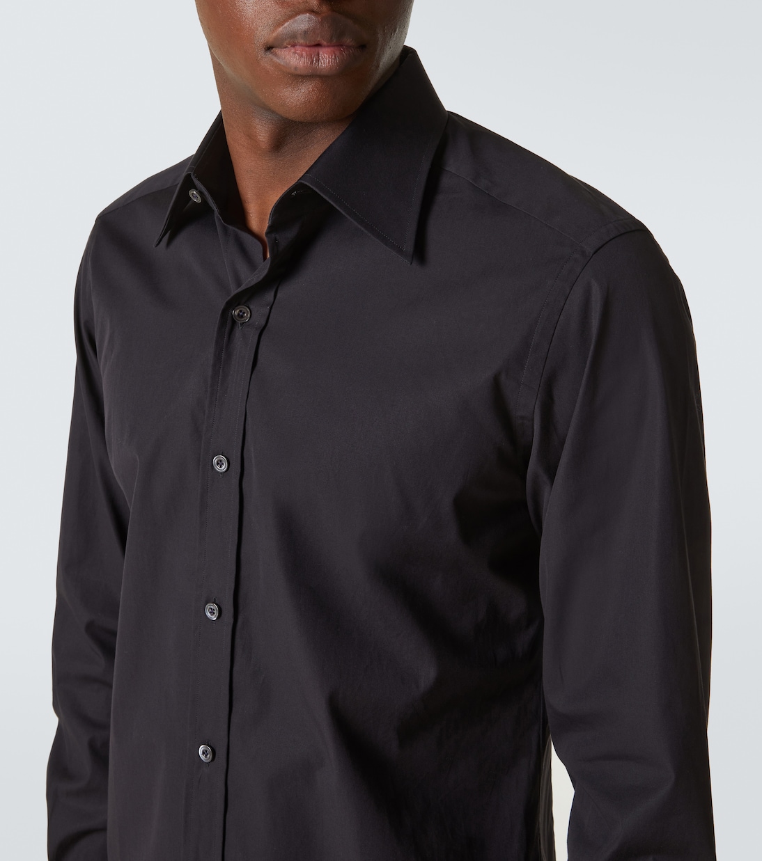 Cotton poplin tuxedo shirt | Tom Ford