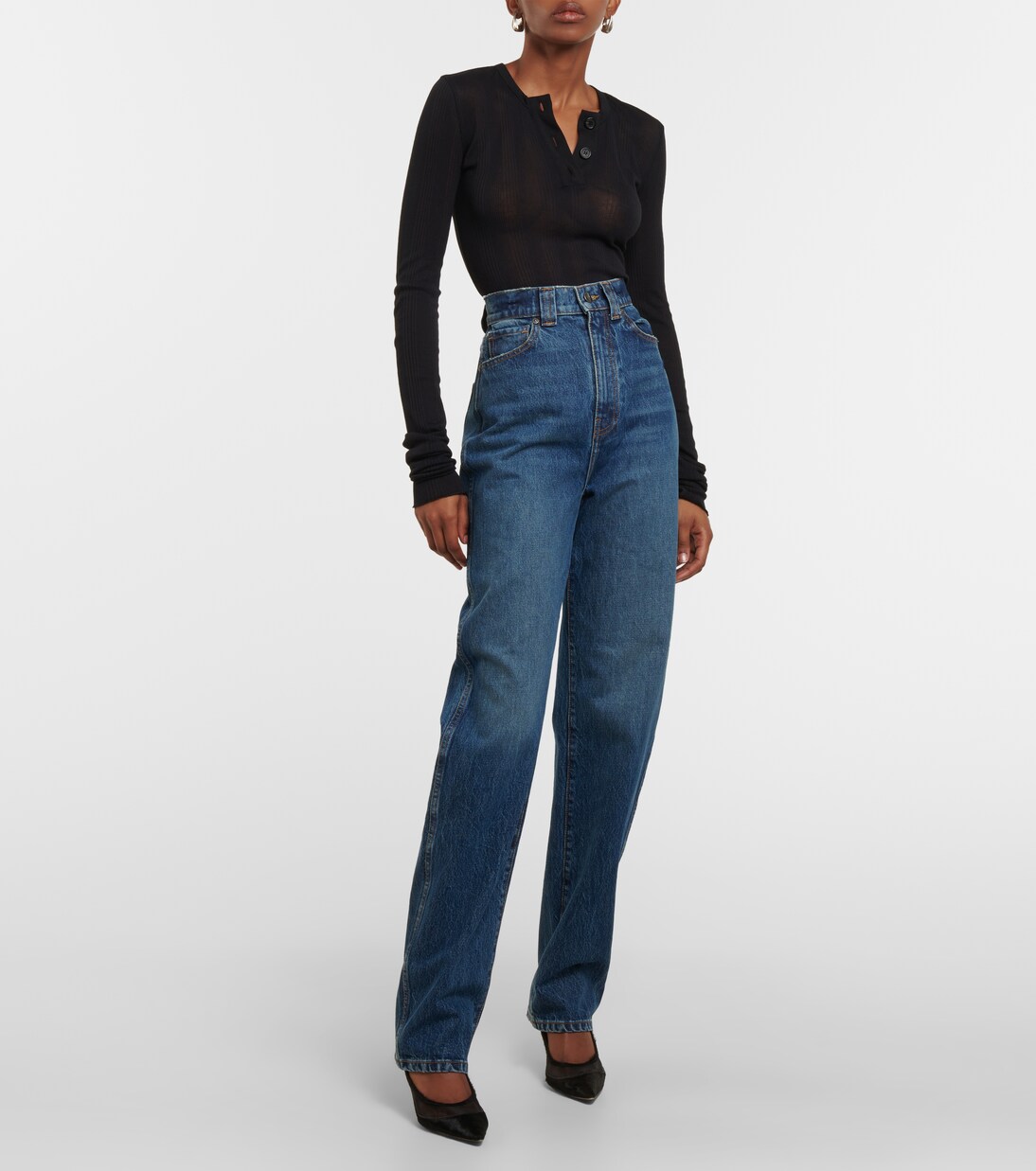 High-Rise Straight Jeans Albi | Khaite