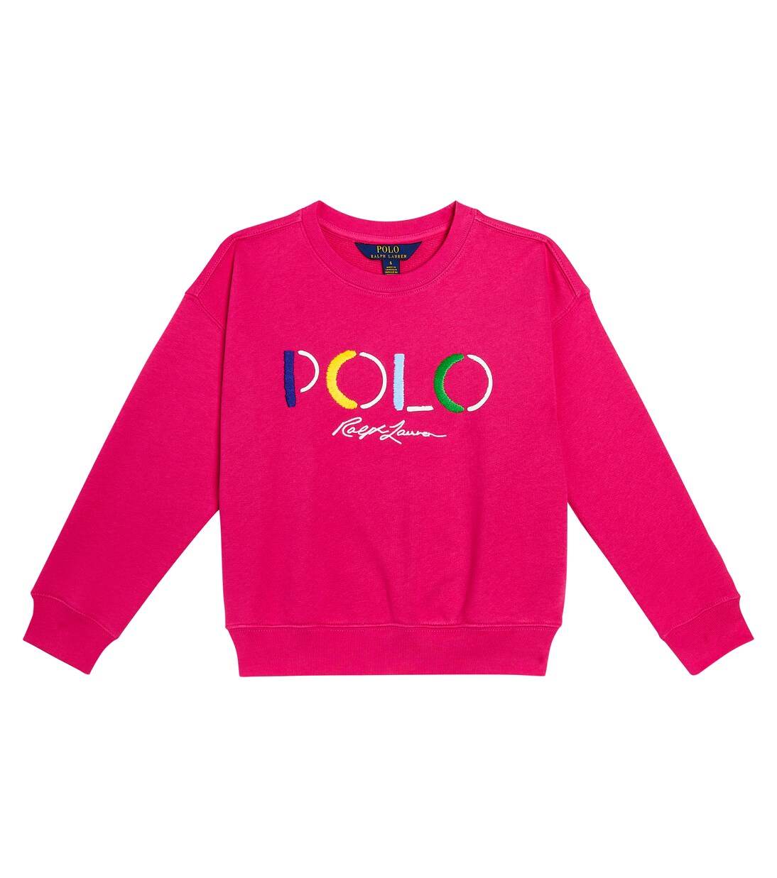 Logo embroidered cotton-blend sweater | Polo Ralph Lauren Kids