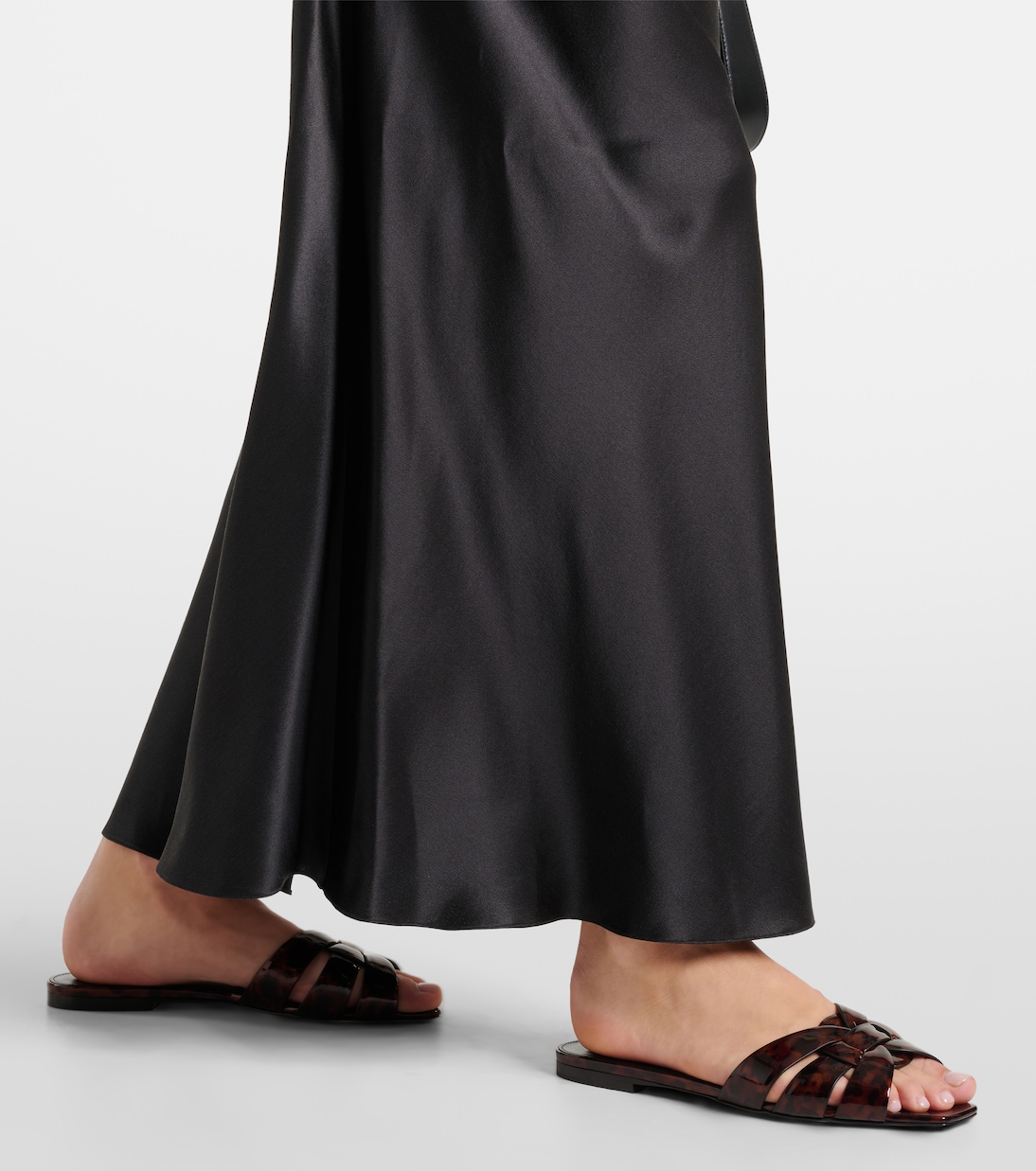 Tribute 05 leopard-print leather flats | Saint Laurent