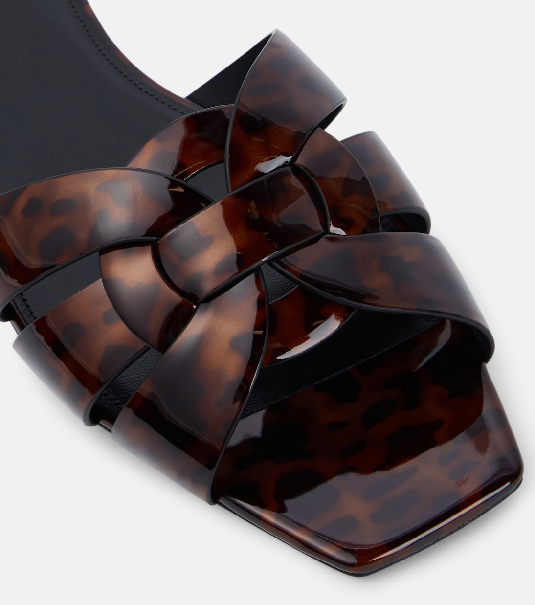 Tribute 05 leopard-print leather flats | Saint Laurent